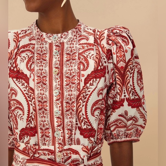 Off-White Tropical Cameo Organic Cotton Romper - Picture 2 of 6